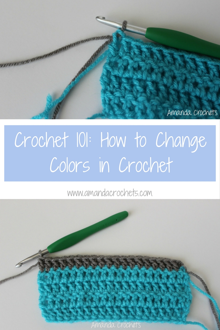 How To Change Colors In Crochet - Amanda Crochets