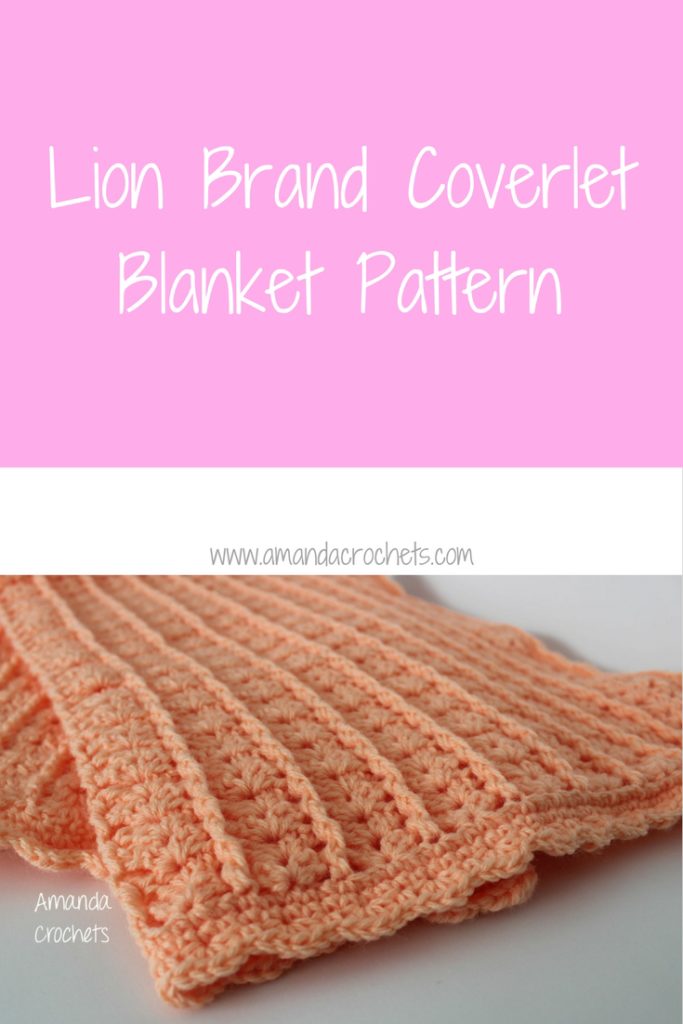 blanket yardage crochet baby Lion  Amanda Brand Pattern Crochets Coverlet  Blanket