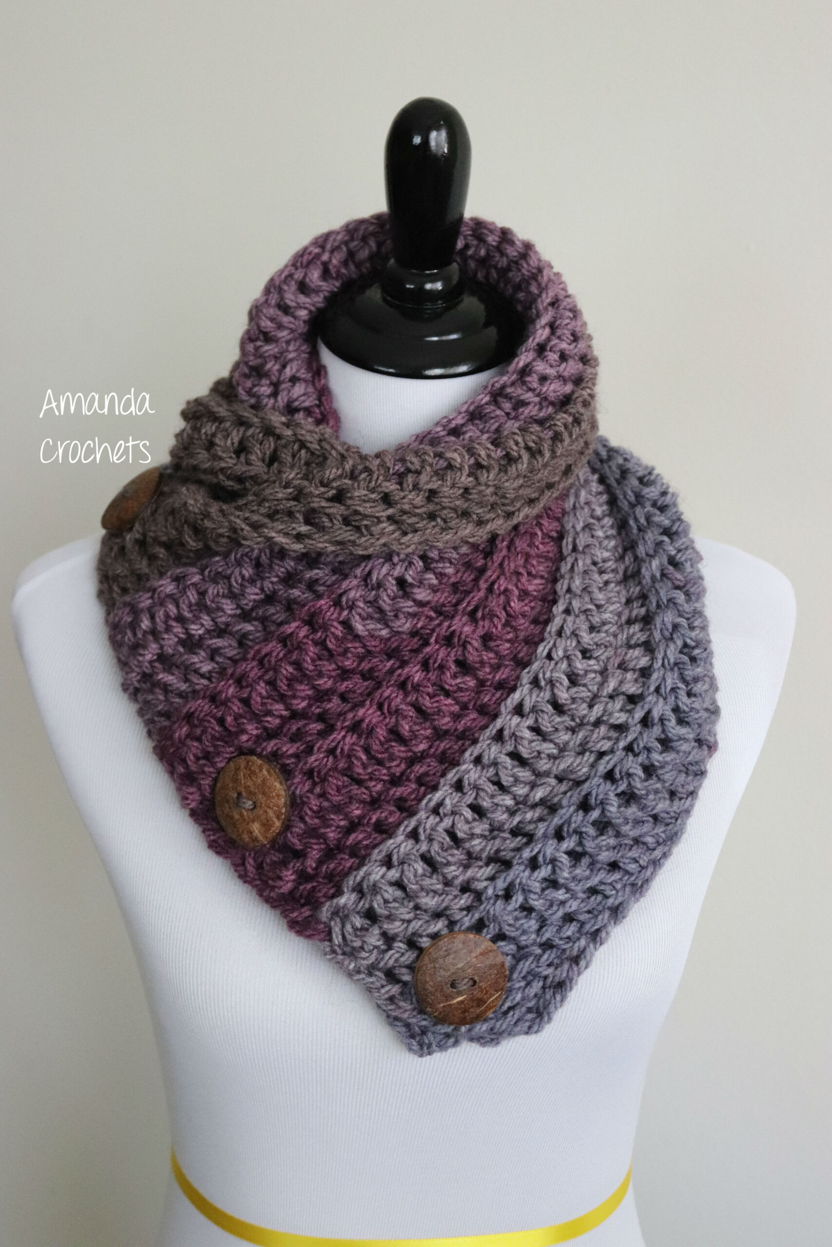 3 Button Cowl Pattern Amanda Crochets