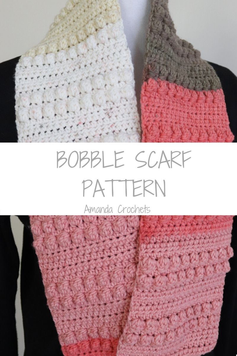 Bobble Scarf Pattern Amanda Crochets