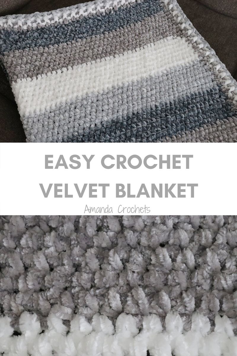 Easy Crochet Velvet Blanket Amanda Crochets