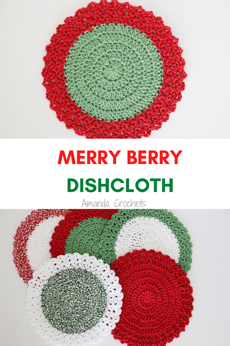 Even Berry Free Dishcloth Crochet Pattern – How to - A More Crafty